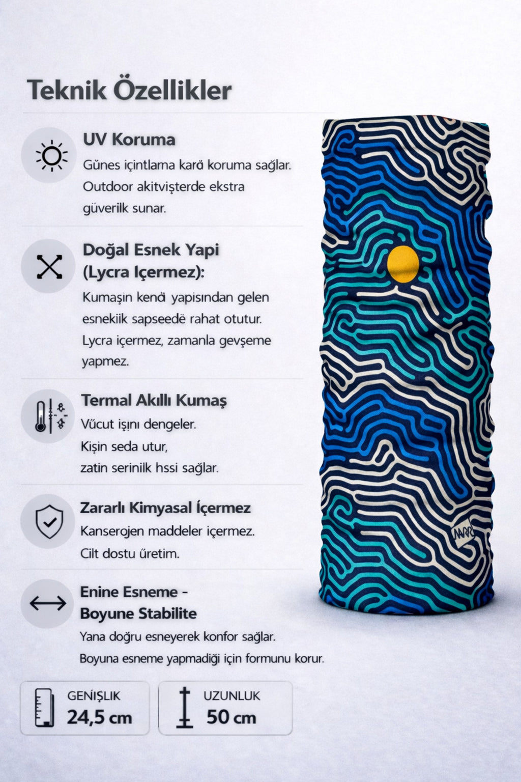 UV Korumalı Termal Buff Boyunluk – Motorsiklet, Bisiklet & Koşu