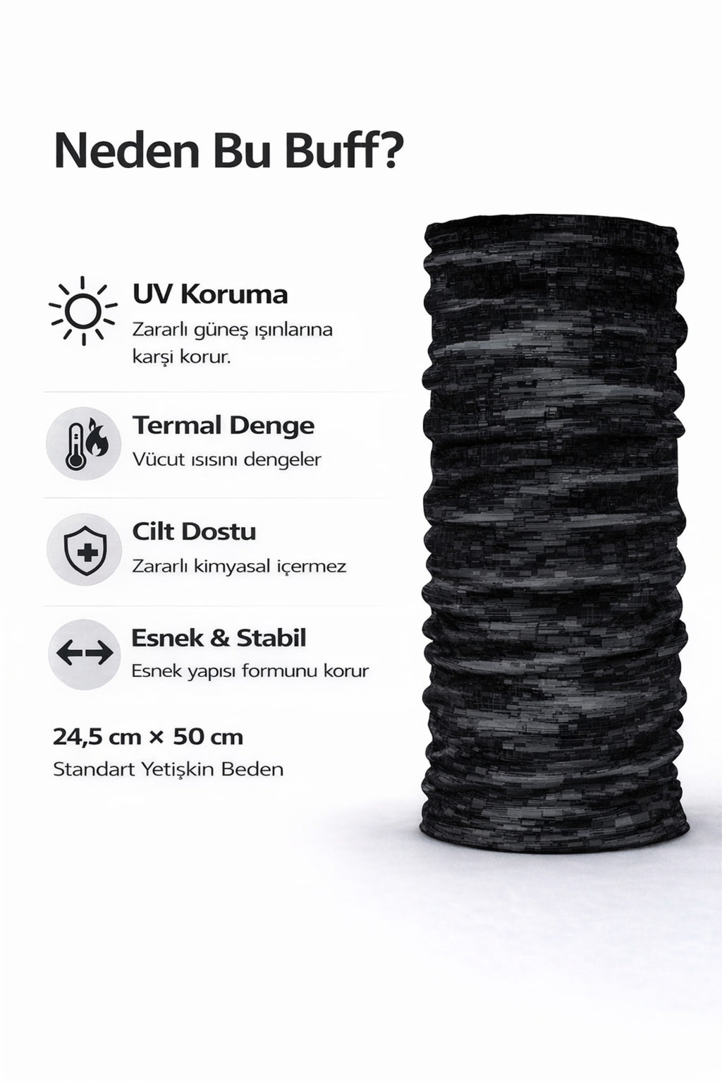 UV Korumalı Termal Buff Boyunluk – Motorsiklet, Bisiklet & Koşu