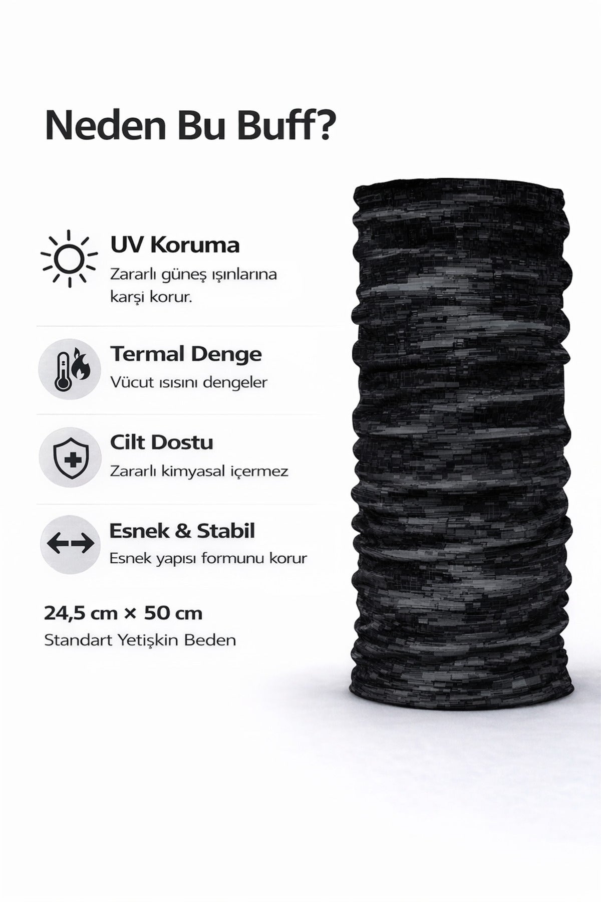 UV Korumalı Termal Buff Boyunluk – Motorsiklet, Bisiklet & Koşu
