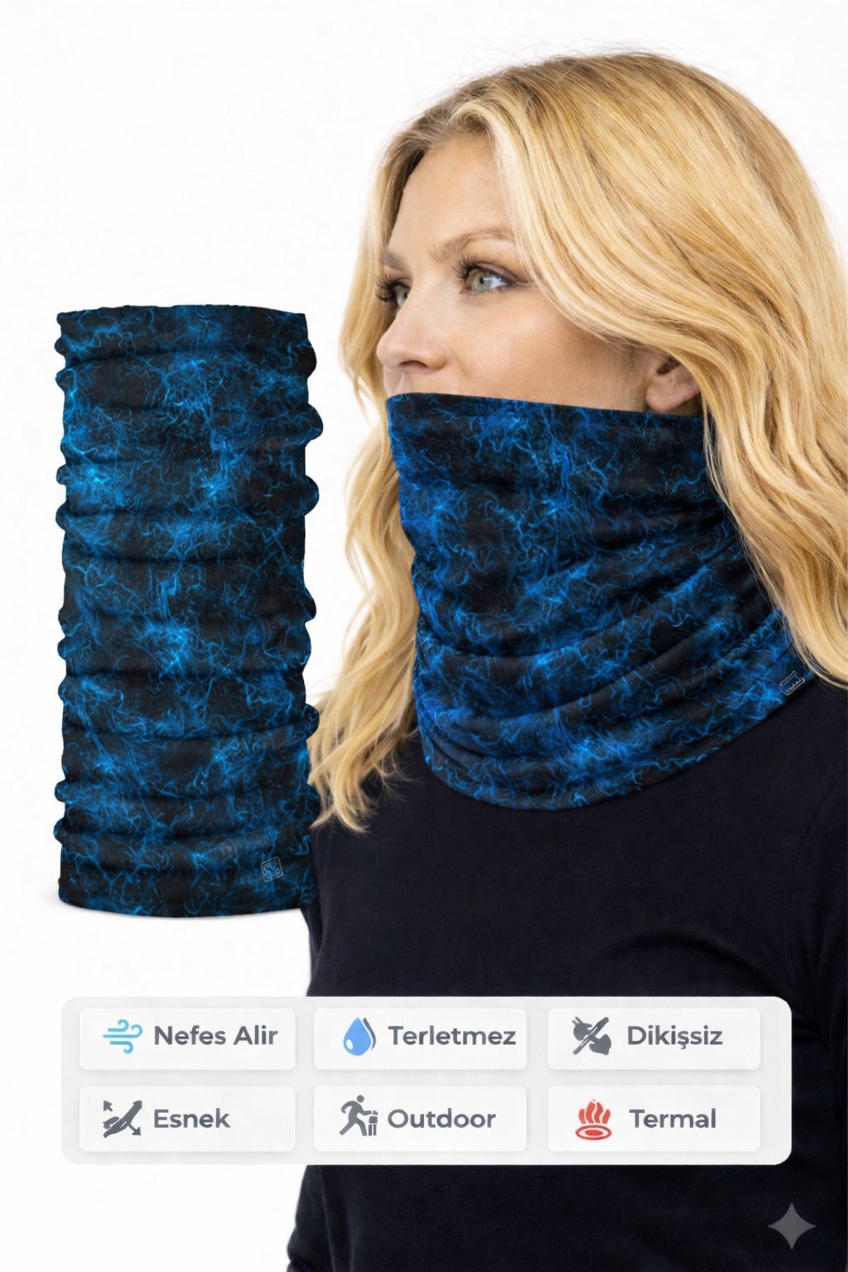 Termal Buff Boyunluk – UV Korumalı, Seamless | Motorsiklet & Outdoor