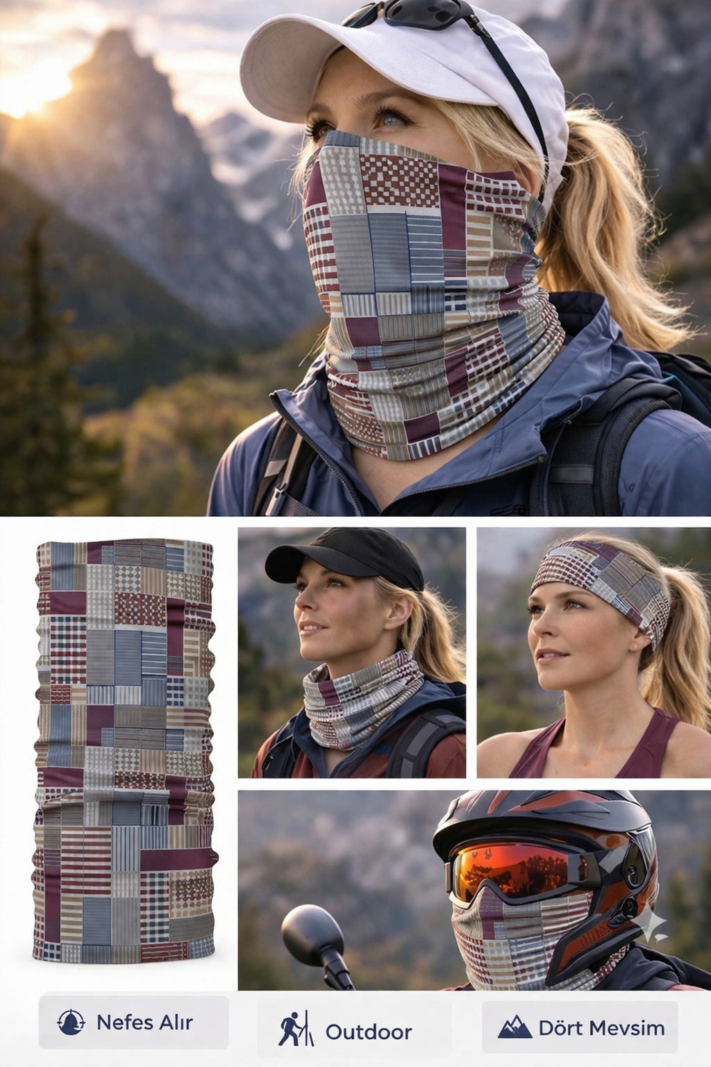 UV Korumalı Termal Buff Boyunluk – Motorsiklet, Bisiklet & Koşu
