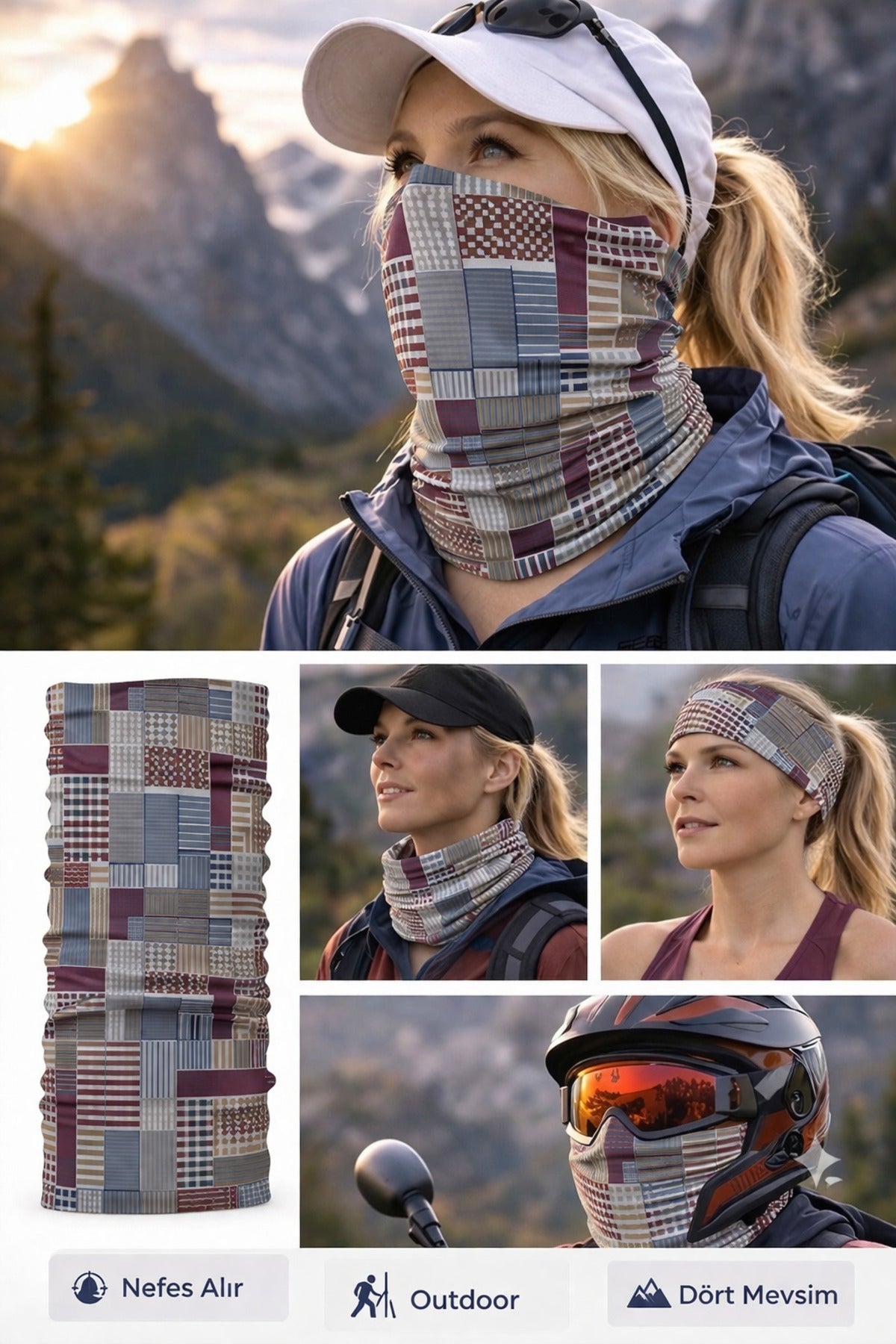 UV Korumalı Termal Buff Boyunluk – Motorsiklet, Bisiklet & Koşu