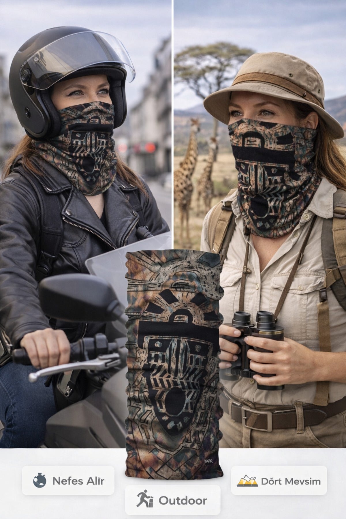 Termal Buff Boyunluk – UV Korumalı, Seamless | Motorsiklet & Outdoor