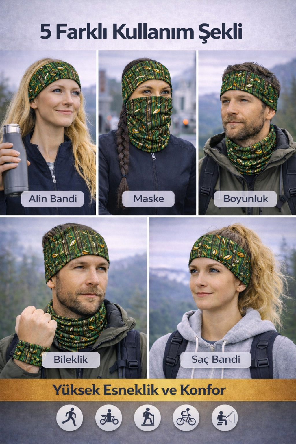 UV Korumalı Termal Buff Boyunluk – Motorsiklet, Bisiklet & Koşu