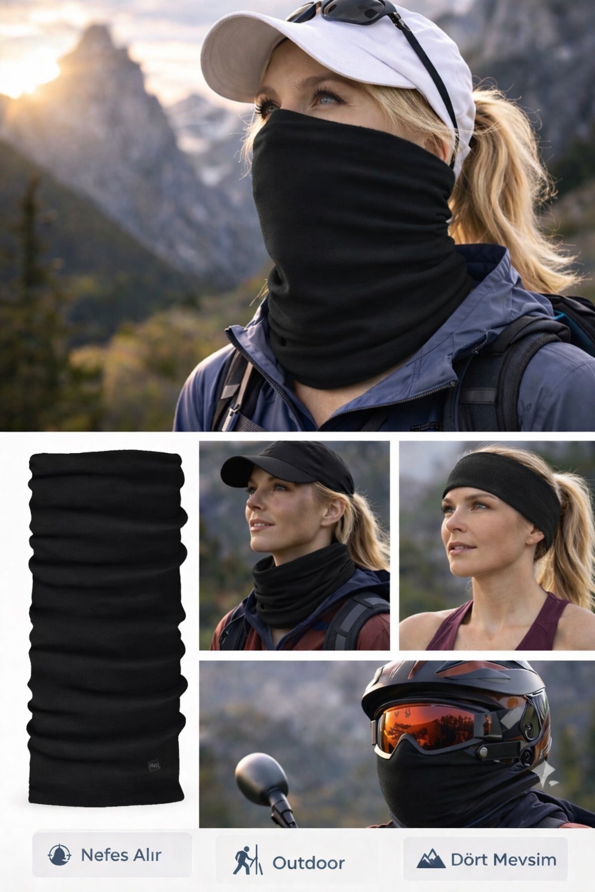 UV Korumalı Termal Buff Boyunluk – Motorsiklet, Bisiklet & Koşu