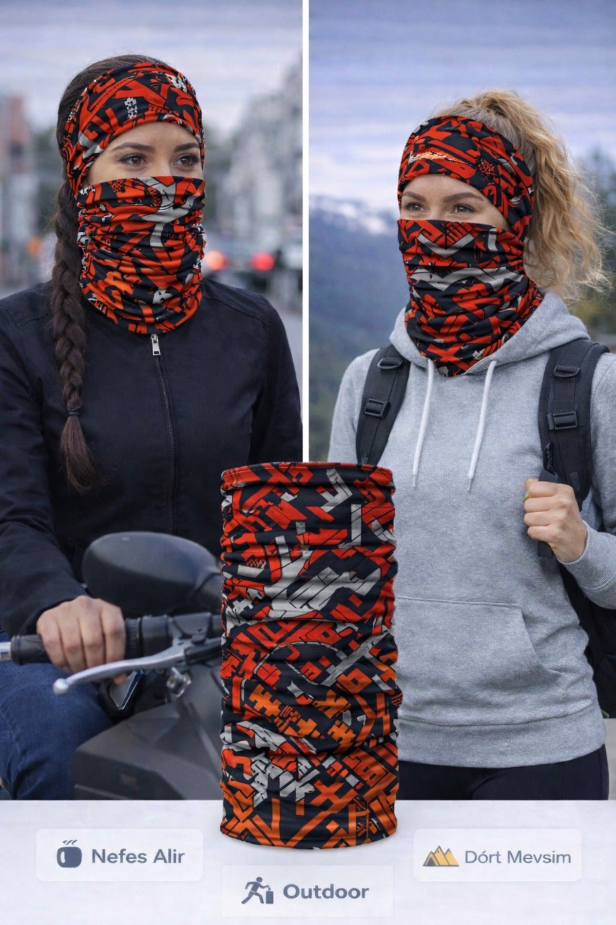 Termal Buff Boyunluk – UV Korumalı, Seamless | Motorsiklet & Outdoor