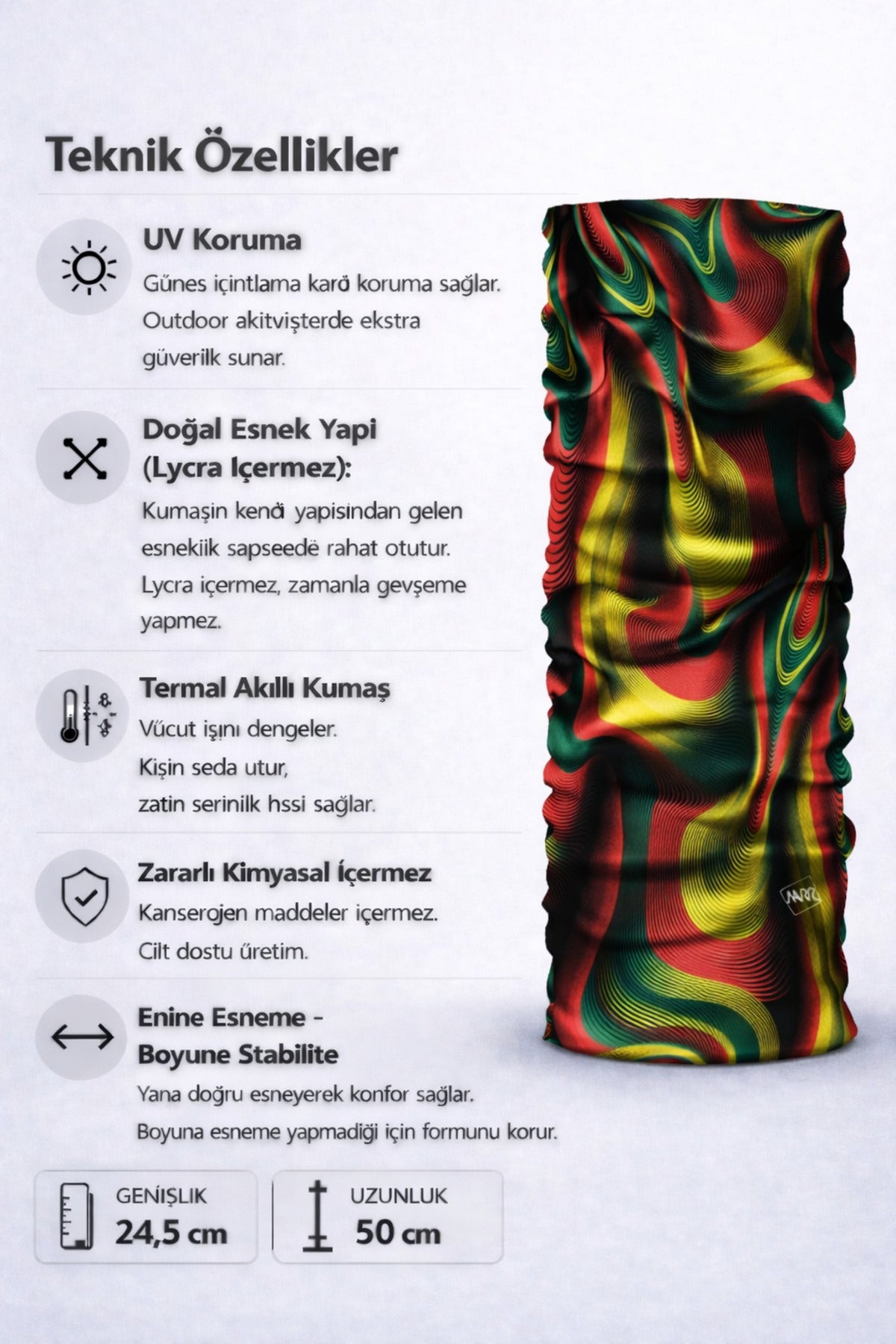 UV Korumalı Termal Buff Boyunluk – Motorsiklet, Bisiklet & Koşu