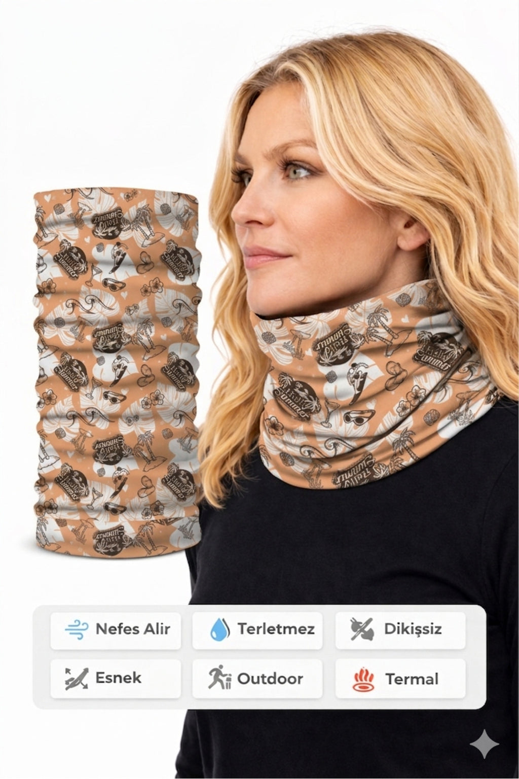 UV Korumalı Termal Buff Boyunluk – Motorsiklet, Bisiklet & Koşu