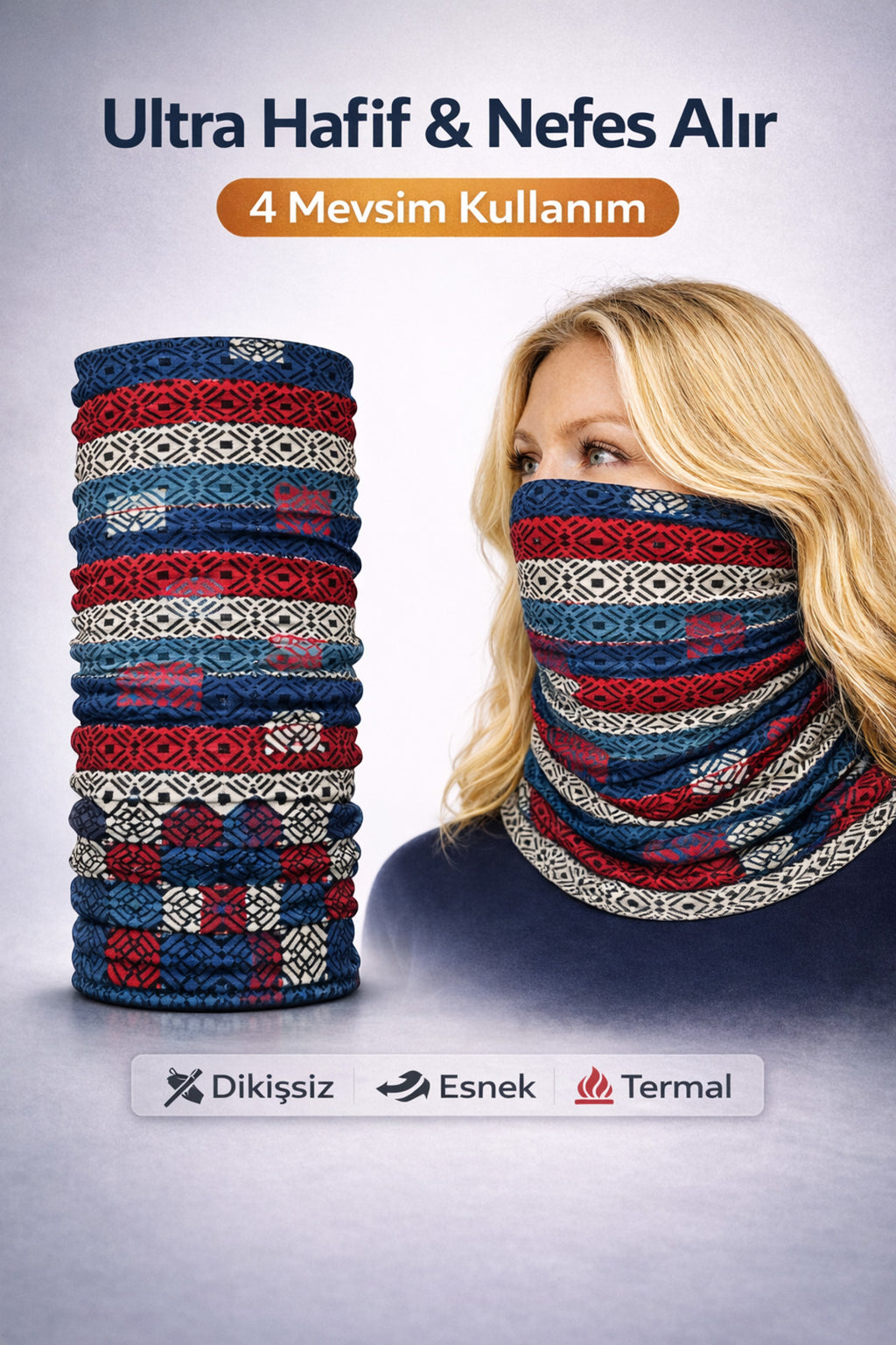 UV Korumalı Termal Buff Boyunluk – Motorsiklet, Bisiklet & Koşu