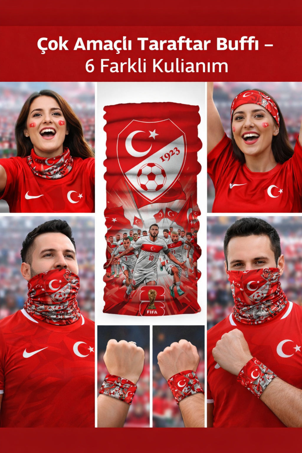 Milli Takım & Dünya Kupası Termal Buff Boyunluk – Seamless Unisex Bandana