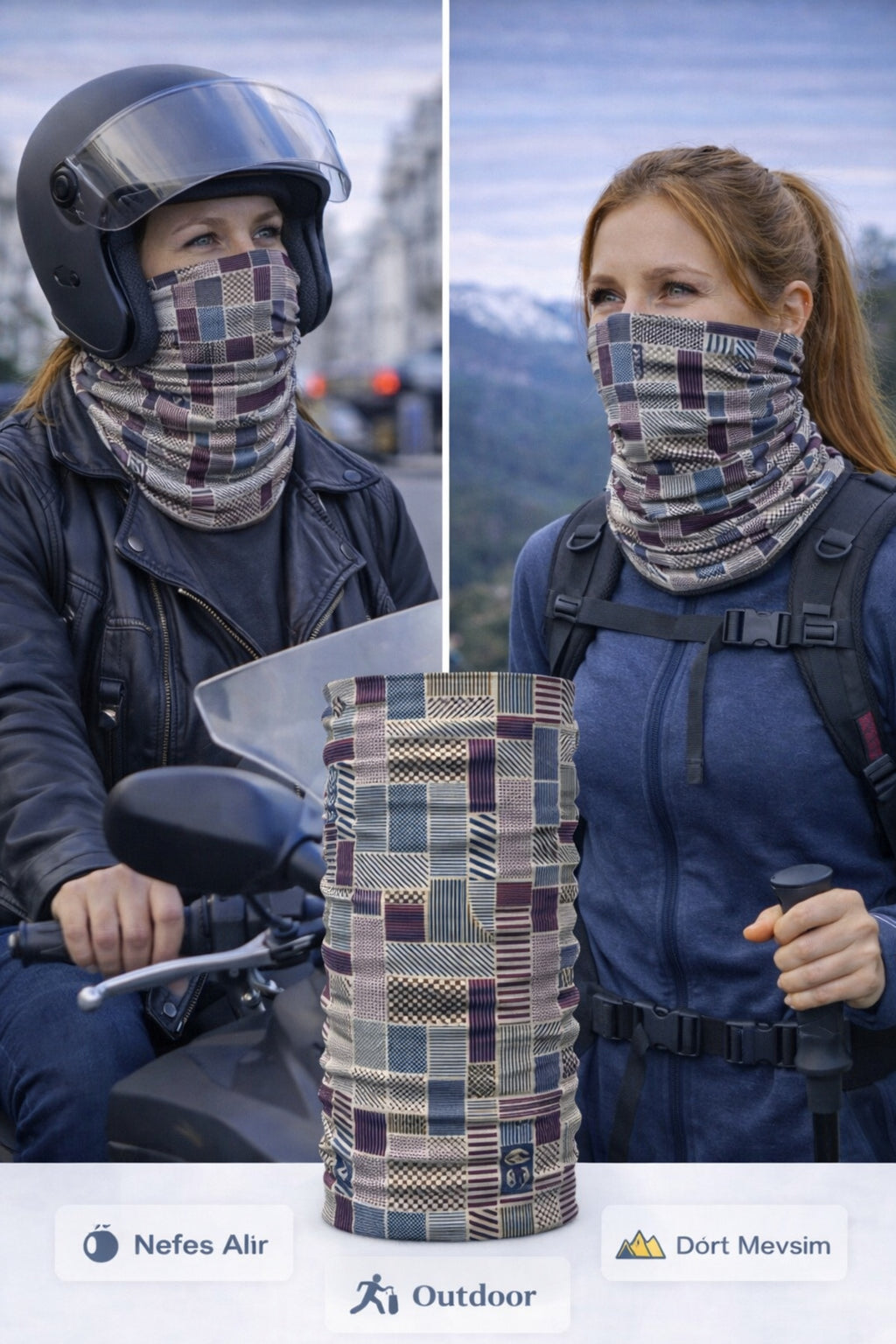 UV Korumalı Termal Buff Boyunluk – Motorsiklet, Bisiklet & Koşu