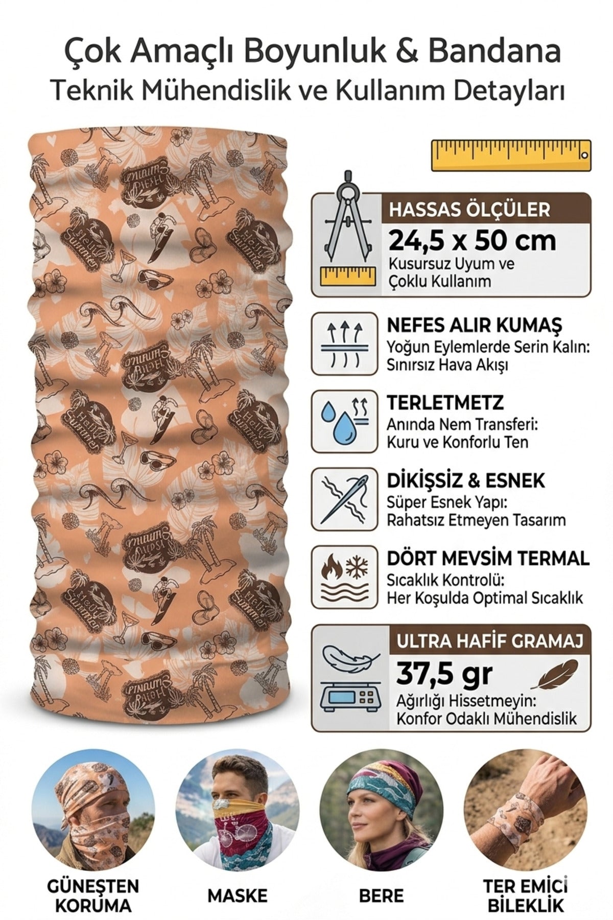 UV Korumalı Termal Buff Boyunluk – Motorsiklet, Bisiklet & Koşu